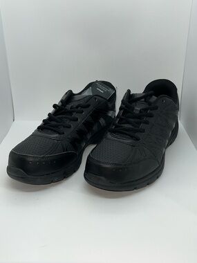 Black Slip Resistant Work Shoes By Safe T Step. Size 12